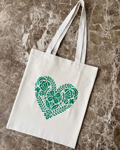Tote bag Corazon Verde