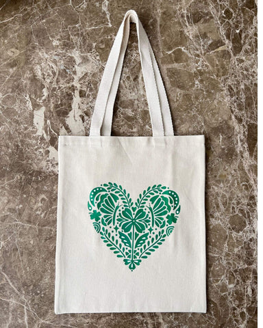 Tote bag Corazon Verde