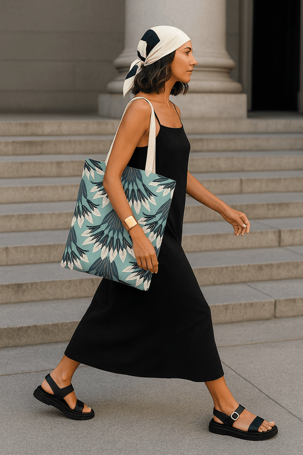 Tote bag Hojas Azul