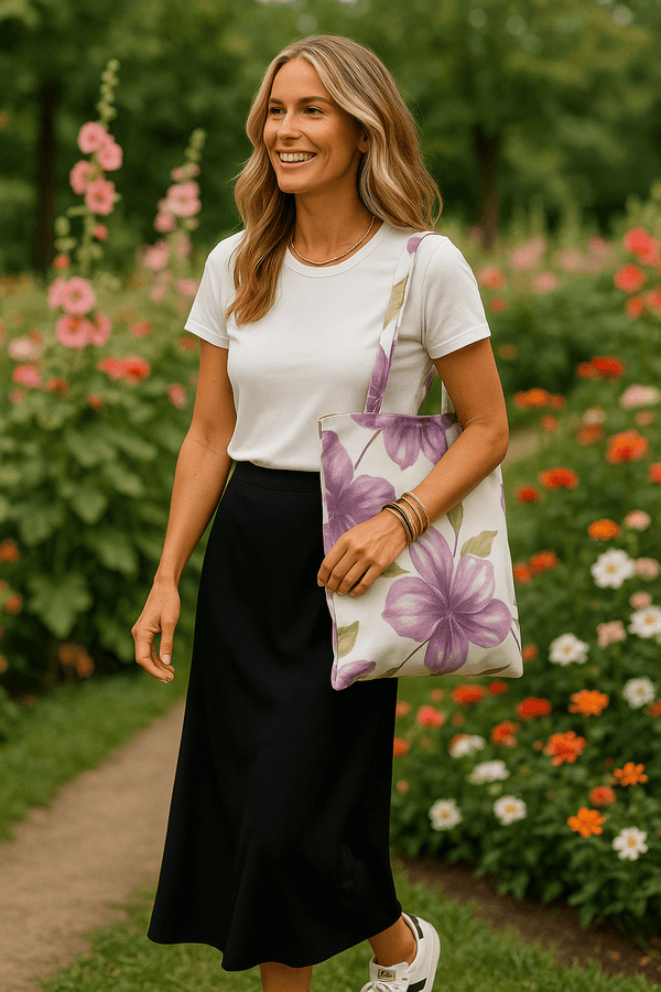 Tote bag Flores Moradas
