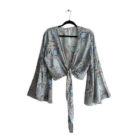 Blusa Croptop Azul