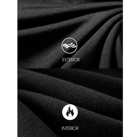 Conjunto Térmico Fleece Cuello Alto Negro