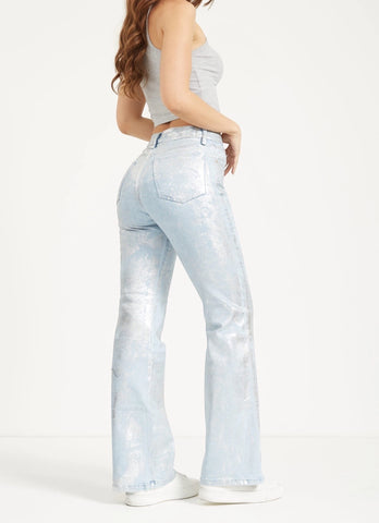 Jean Mom Fit Metalizado